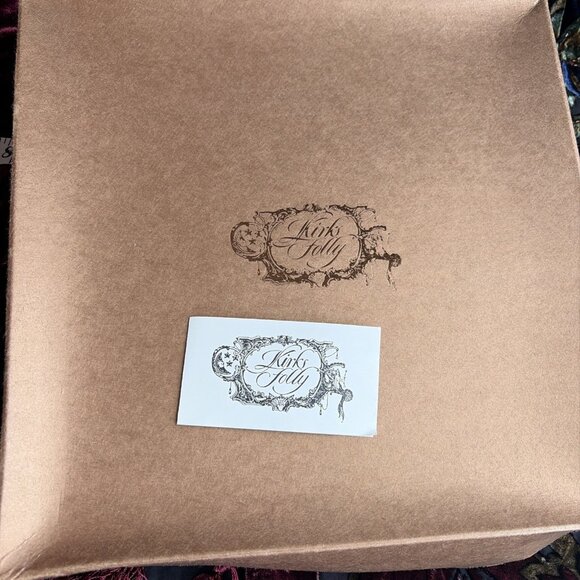 VTG Kirks Folly Burnout Velvet Cardigan Women's One Size Sequins Fringe Stunning - Picture 10 of 10